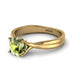 Solitaire Twist Shank Peridot Ring - Eleanor No. 701